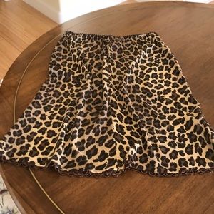 Jersey skirt, animal print